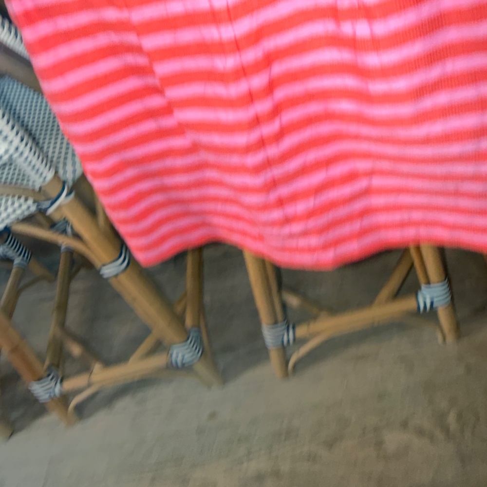 JCrew Pink &‎ Orange Striped Hip Slung Mini Skirt Women's Size 2 - Picture 6 of 13